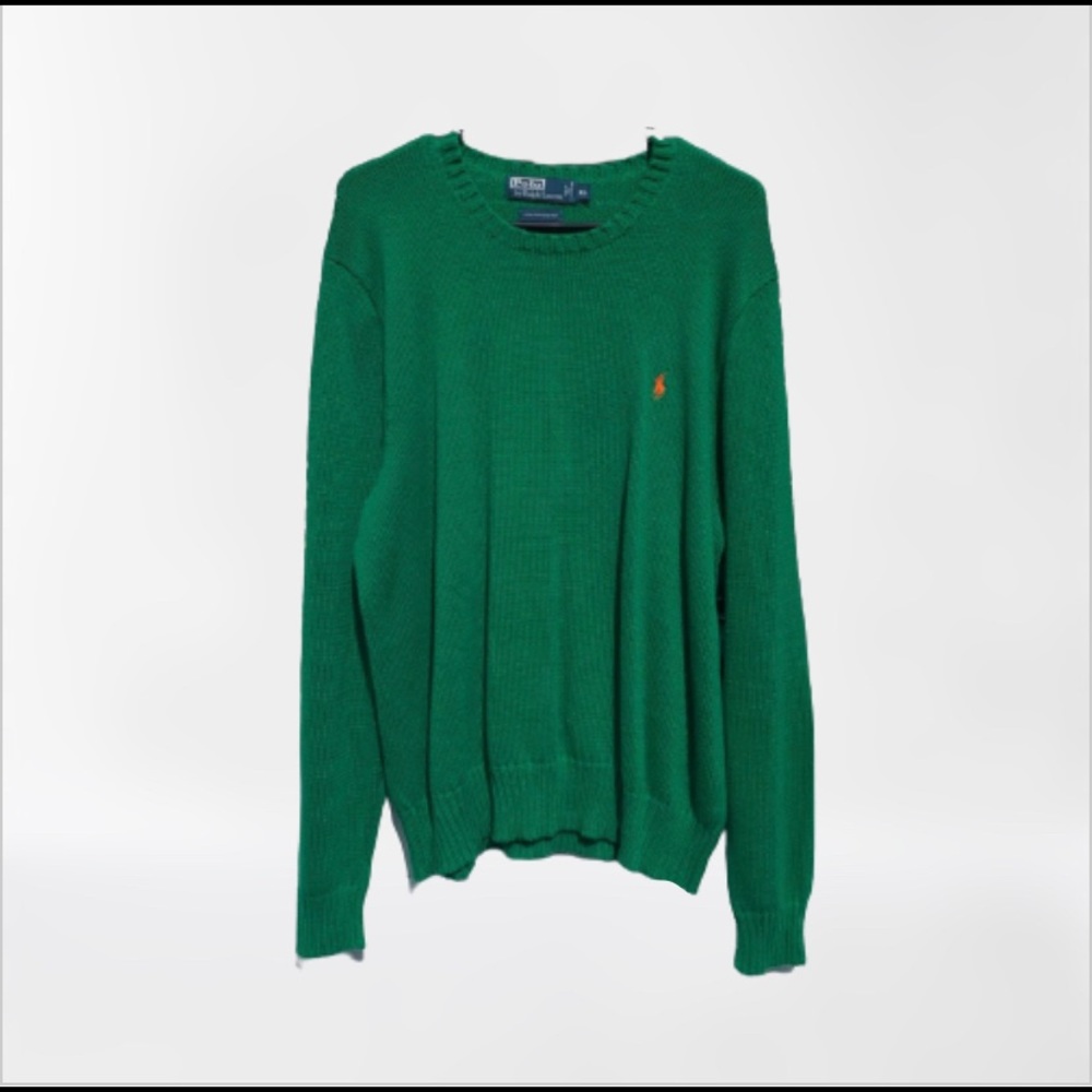 Polo Ralph Lauren Pull Over Green Sweater XL Mens